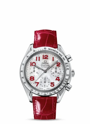 Omega Speedmaster Reduced Ladies Stainless Steel / MOP / Red 3834.79.40 (38347940)
